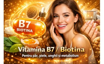 Vitamina B7 biotina pentru păr sănătos, piele frumoasă, unghii rezistente și metabolism echilibrat