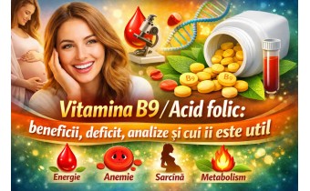 Vitamina B9 acid folic beneficii deficit analize și utilitate pentru organism