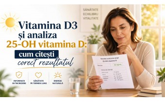 Vitamina D3 și analiza 25-OH vitamina D – femeie care citește corect rezultatul analizelor de sânge