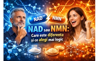 NAD sau NMN diferența dintre ele și ce alegi mai logic pentru energie celulară