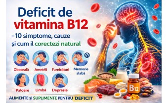 Deficit de vitamina B12 – simptome precum oboseală, amețeli, furnicături, probleme de memorie și cum corectezi natural lipsa vitaminei B12