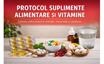 Protocol suplimente alimentare si vitamine schema zilnica pentru energie imunitate si sanatate