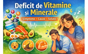 Deficit de vitamine și minerale – simptome precum oboseală, crampe musculare și imunitate scăzută